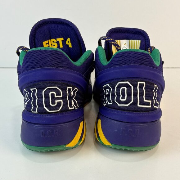 Adidas Issue #2 D.O.N. Basketball Shoes Purple/Yellow Mens Size 6.5 - Picture 5 of 8